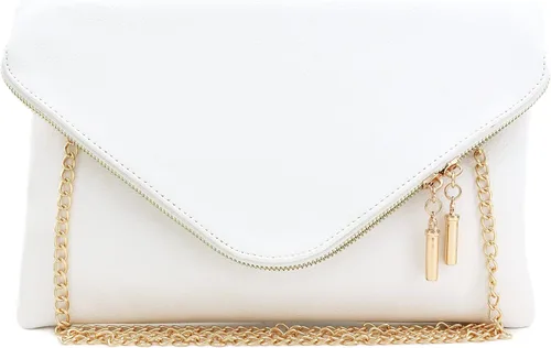 Vista 15 de FashionPuzzle Oversized Envelope Clutch Evening Bag with Chain Strap XL-negro