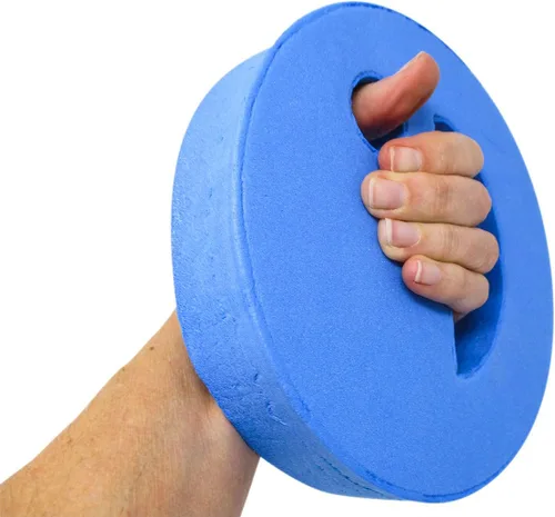 Vista 2 de Trademark Innovations Juego de discos de equipo de ejercicio de peso de agua para aeróbicos acuáticos de piscina, azul