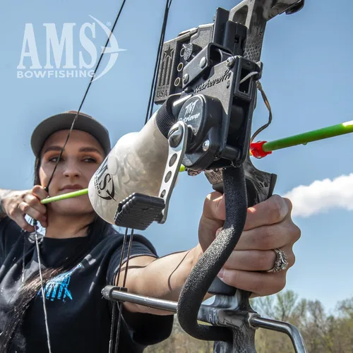 Vista 7 de AMS Bowfishing Retriever TNT Reel - Fabricado en los Estados Unidos