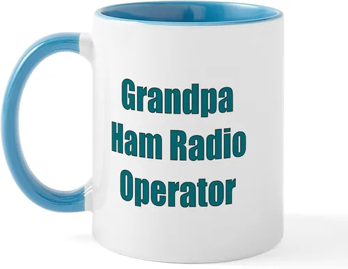 Vista 22 de CafePress Eat Sleep - Taza de café de cerámica con radio, 11 oz (11.0 fl oz)