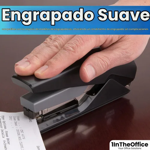 Vista 5 de 1InTheOffice Grapas estándar: longitud de pierna de 1/4", 5,000 grapas/paquete, paquete de 5