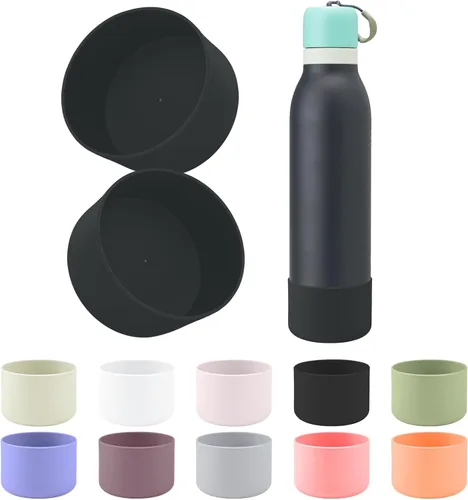 Vista 9 de 2 botas de silicona compatibles con Owala FreeSip Twist de 24 onzas Brisa helada
