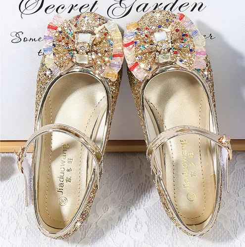 Vista 5 de Cadidi Dinos Zapatos de vestir para niñas con tacón de fiesta de boda Mary Jane Princess Flower Shoes (bebéniño pequeñoniño grande)