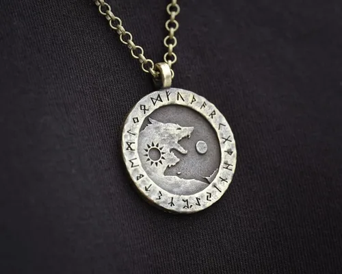 Vista 46 de Collar Yin Yang para hombre, joyería colgante de alta calidad de aspecto antiguo, regalos de Yin Yang, joyería vikinga para hombres
