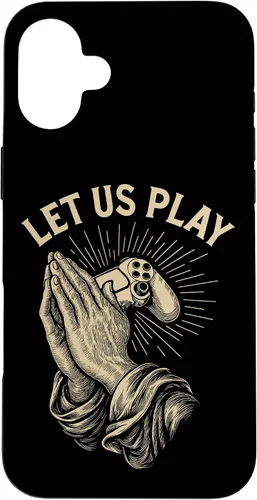 Vista 22 de Funny Gamer Prayer Pun Video Game Controller Retro Gaming Case for iPhone 16
