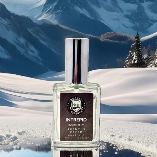 Vista 2 de Fragancia inspirada en Aventus Creed Eau de Parfum para hombre Intrepid 0.5 onzas líquidas 15ML