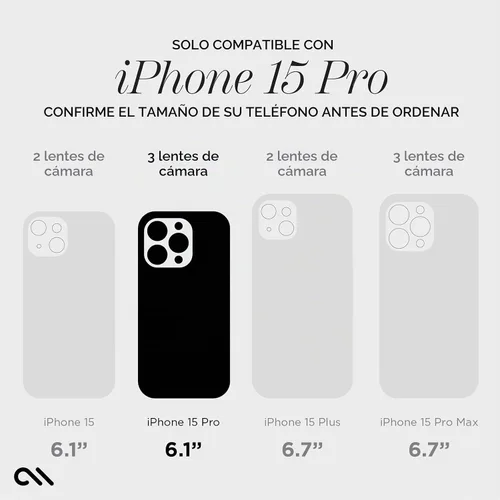 Vista 2 de Case-Mate Funda resistente para iPhone 15 Pro, transparente [protección contra caídas de 12 pies] [compatible con MagSafe] Funda magnética