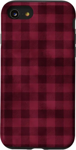 Vista 17 de Funda para iPhone 13 Pro Max Pretty Fall Otoño Burdeos Búfalo a cuadros