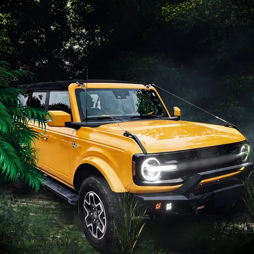 Vista 7 de Kit de elevadores de extremidades ajustables compatibles con accesorios exteriores Ford Bronco 2/4 puertas 2021 2022 2023 2024 2025 nuevos a través