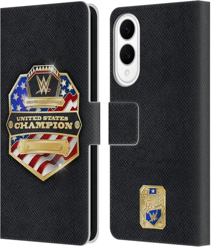 Vista 93 de Head Case Designs Officially Licensed WWE Cruiserweight Champion Title Belts Leather Wallet Case Compatible with Samsung Galaxy A07 4G Campeón