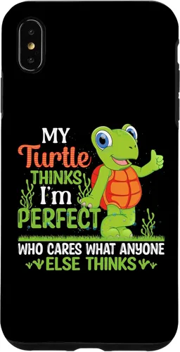 Vista 11 de My Turtle Thinks I'm Perfect Who Cares What Tortoise Case for iPhone 16