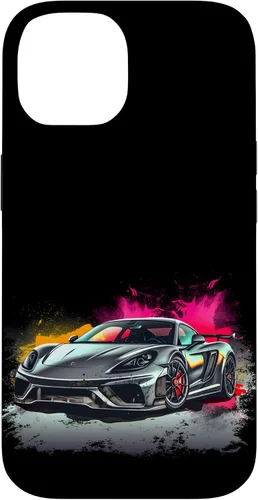 Vista 4 de Funda gráfica para iPhone 16 Supercar Exotic Sports Car Concept Car Poster