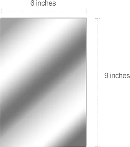 Vista 6 de Zonon Hojas de espejo flexibles autoadhesivas, no de vidrio, azulejos adhesivos para decoración de pared del hogar (20 piezas, 6 x 9 pulgadas)