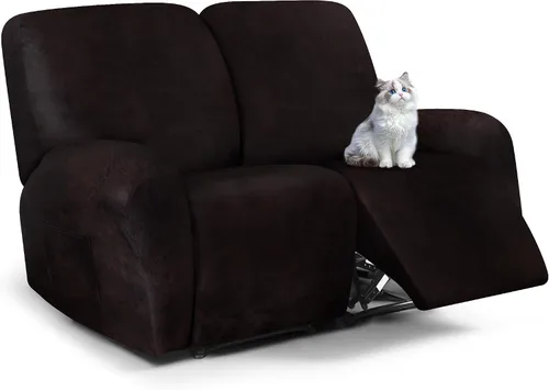 Vista 76 de ANARACHON Fundas para sillas reclinables con aspecto de cuero, funda elástica de 4 piezas, funda suave para silla reclinable, protector de muebles