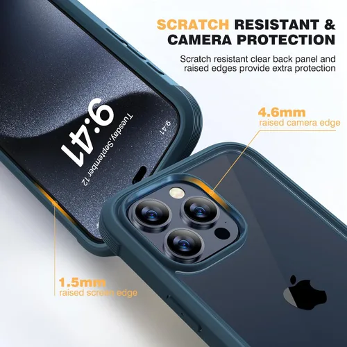 Vista 209 de DIACLARA - Funda transparente compatible con iPhone XR 6.1 pulgadas 2018