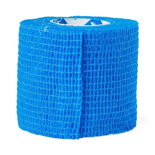 Vista 2 de Medline Vendajes cohesivos autoadherentes no estériles, paquete de colores (rosa, verde, negro, rojo, morado, blanco, azul), 1" x 5 yardas