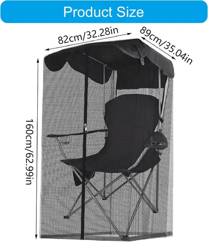 Vista 3 de Efficient Outdoor Seat Detachable Cover 300lbs Metal Structure Essential for Relaxation Easy Transport Oxford Fabric Camping Chair
