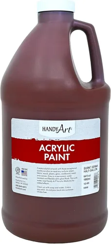 Vista 63 de Handy Art Pintura acrílica, juego de 12 colores, botellas de 16 onzas, acrílico líquido para estudiantes semibrillante, consistencia de flujo