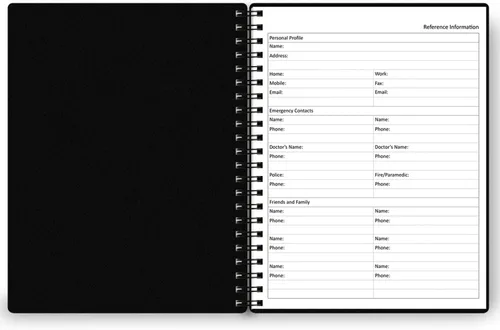 Vista 5 de Agenda diaria sin fecha: agenda sin fecha con horarios, artículos de acción y seguimiento, cuaderno organizador diario A4 para aumentar