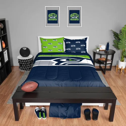 Vista 35 de FOCO Unisex-Adult NFL Team Logo Bed in a Bag Comforter Bedding 3-Piece Set