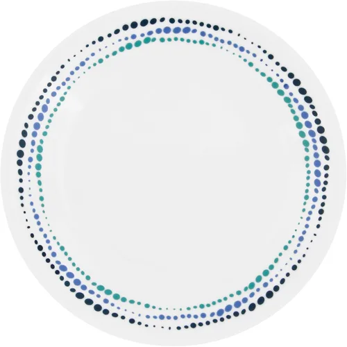 Vista 4 de Corelle Ocean Blues - Vajilla resistente a las roturas y a las roturas para 4 personas, color azul, 12 piezas