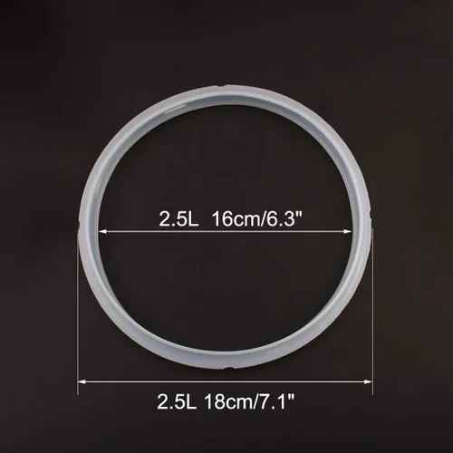 Vista 3 de uxcell Anillo de sellado de junta de silicona para ollas a presión universales con accesorio, diámetro interior del anillo de sellado: 6.3 pulgadas