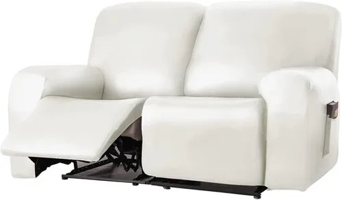 Vista 14 de Funda para sofá reclinable de 2/3 plazas, de piel sintética, impermeable, con bolsillo lateral, funda para sillón de masaje, protector de muebles