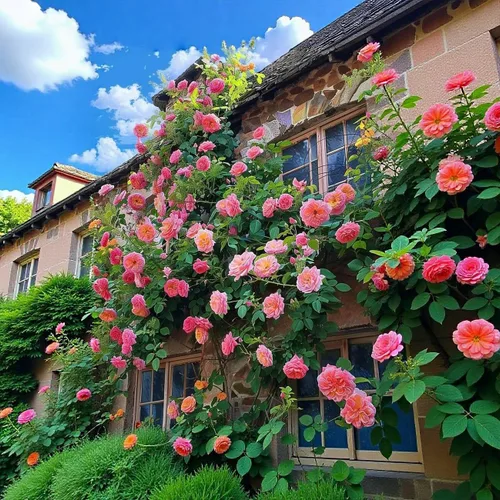 Vista 3 de Más de 150 semillas de rosas trepadoras rosas para plantar al aire libre, semillas de vid ornamentales, increíbles flores trepadoras, crecimiento