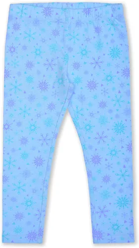 Vista 6 de Disney Frozen Elsa and Anna Girls Zip Up Hoodie, T-Shirt and Leggings Set for Toddler and Little Kids BlueWhite
