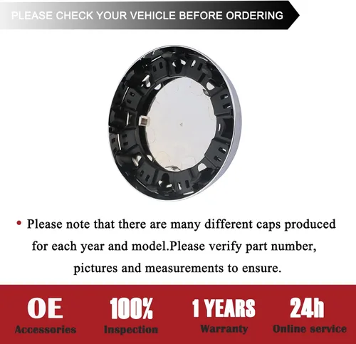 Vista 5 de TQPONLY Tapa central cromada de doble rueda delantera Compatible con accesorios Dodge Ram 3500 2003-2017 Ruedas dobles de 1 tonelada de 17