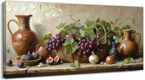 Vista 32 de TIMUBA Decoración de pared de cocina de granja, arte de pared de cocina con texto en inglés "Bless This Home and All Who Enter Kitchen Blessing