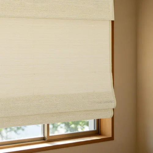 Vista 14 de Persianas romanas opacas sin cordones, persianas de oscurecimiento de habitación color beige para ventanas, fáciles de instalar, con aislamiento