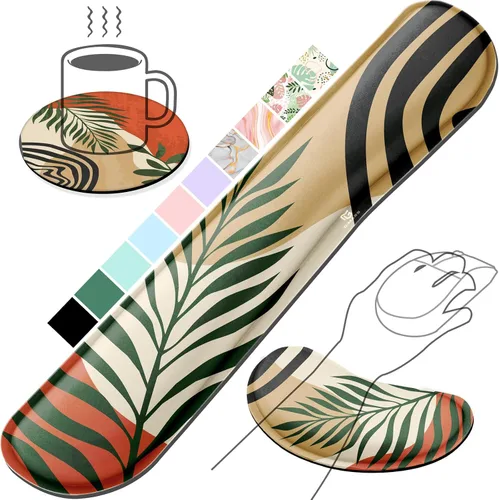 Vista 14 de Gimars Reposamuñecas para mouse, soporte de muñeca Pop It Fidget para aliviar la presión del mouse, almohadilla ergonómica de espuma viscoelástica