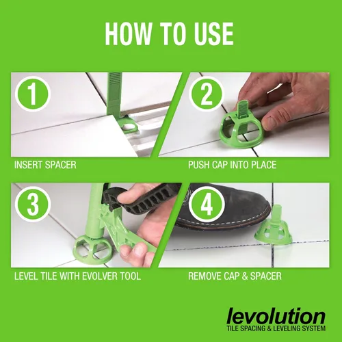 Vista 8 de Miracle Sealants Levolution Evolver - Herramienta de tensado, nivelación de azulejos y sistema de espaciado para control de Lippage
