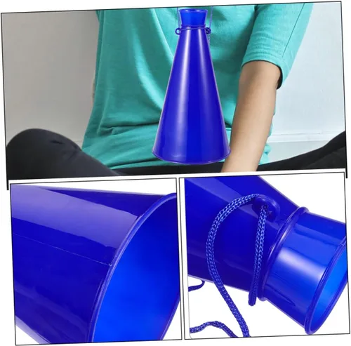 Vista 9 de Sosoport Cheer Megáfono - Juego de 4 cuernos de plástico para niños, juegos deportivos, fiestas, fútbol
