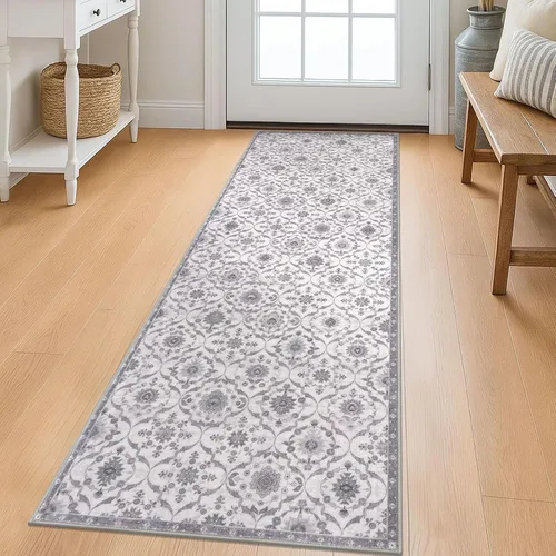 Vista 60 de KILOCOCO Alfombra marroquí pequeña, de 2 x 3 pies, color negro/dorado, súper suave, lavable, para interiores, vintage, lavable, antideslizante