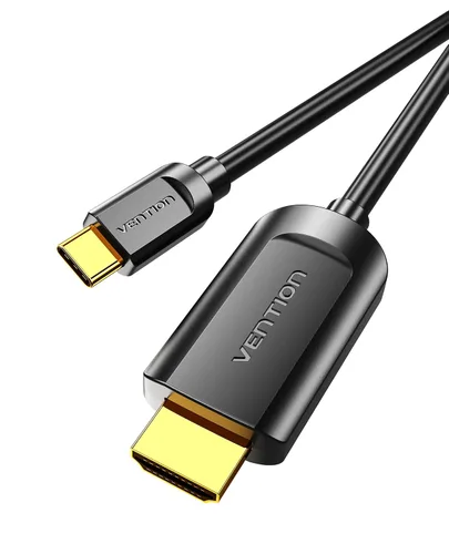 Vista 8 de VENTION Cable USB C a HDMI de 3 pies (4K @60Hz, 2K@120Hz, 1080P @144Hz), cable Thunderbolt a HDMI tipo C a HDMI [compatible con Thunderbolt 3]