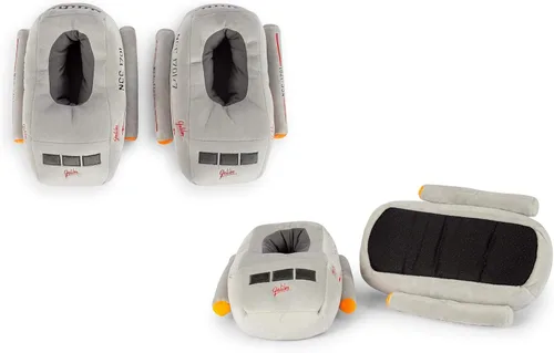 Vista 2 de Star Trek The Original Series Galileo Shuttlecraft Zapatillas 3D para adultos Zapatilla de casa de felpa suave con suela antideslizante Calzado
