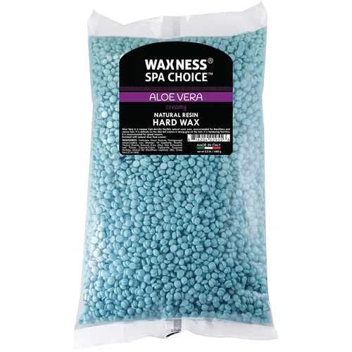 Vista 2 de Waxness Spa Choice - Cuentas de cera dura de aloe vera de 2.2 libras (2.2 lbs, 2 unidades)