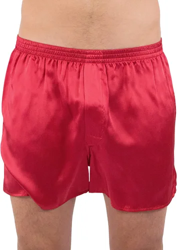 Vista 10 de INTIMO Boxers clásicos de seda para hombre Amatista