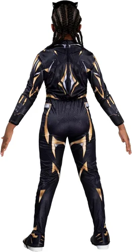 Vista 9 de Marvel Black Panther - Disfraz juvenil oficial - Mono acolchado con máscara de plástico, talla L