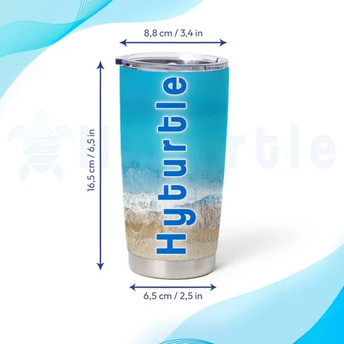 Vista 3 de Hyturtle Vaso de policía personalizado para hombres, bandera de línea azul delgada para el día del padre, regalos de policía para jubilación
