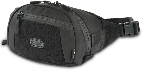 Vista 10 de M-Tac Riñonera para hombre - Riñonera pequeña compañera - Cinturón de estilo táctico EDC (negro)