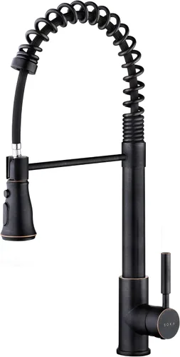 Vista 16 de SOKA Grifos táctiles de fregadero de cocina Bronce frotado con aceite