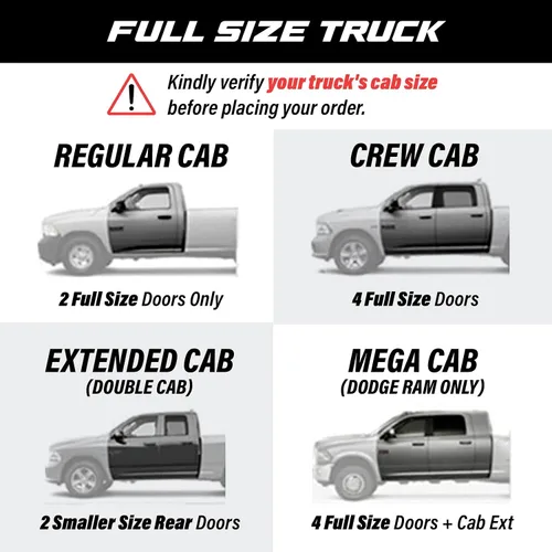 Vista 2 de Supreme - Cubierta semi personalizada de tamaño completo para Dodge Ram 2500 2005 2006 2007 2008 2009 2010 Crew Cab Pickup 6.4 pies