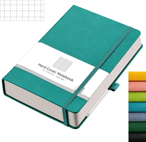 Vista 24 de AHGXG Cuaderno de papel cuadriculado - Cuaderno de papel de cuadrícula tamaño A4 grande 8.5''×11'', 320 páginas de diario grueso, papel cuadriculado
