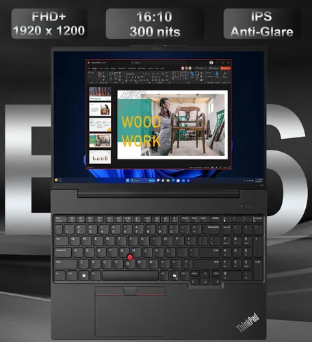 Vista 2 de Lenovo ThinkPad E16 - Computadora portátil de 16 pulgadas FHD+, AMD Ryzen 5