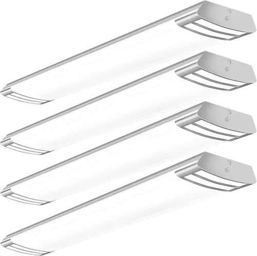 Vista 9 de ANTLUX Lámpara LED de 4 pies, 50 W, 5600 lm, luz LED lineal de montaje empotrado, 4000 K, 4 pies, lámparas LED de techo de cocina para sala
