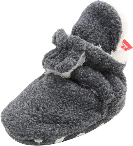 Vista 2 de Infant Snow Boots Toddler Sock Booties Baby Girl Boy First Walkers Winter Warm Prewalker Newborn Crib Shoes Non-Slip Footwear