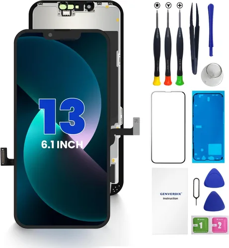 Vista 12 de para iPhone 11 Reemplazo de pantalla de 6.1", kit de reparación de pantalla LCD táctil 3D Genverdix, conjunto de montaje digitalizador